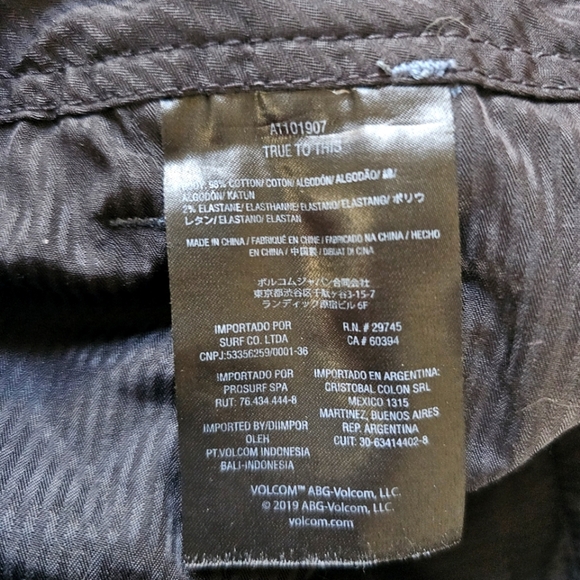 Volcom Men's Vmonty Pants Navy Blue 29 Street‎ Business Casual - Picture 7 of 8